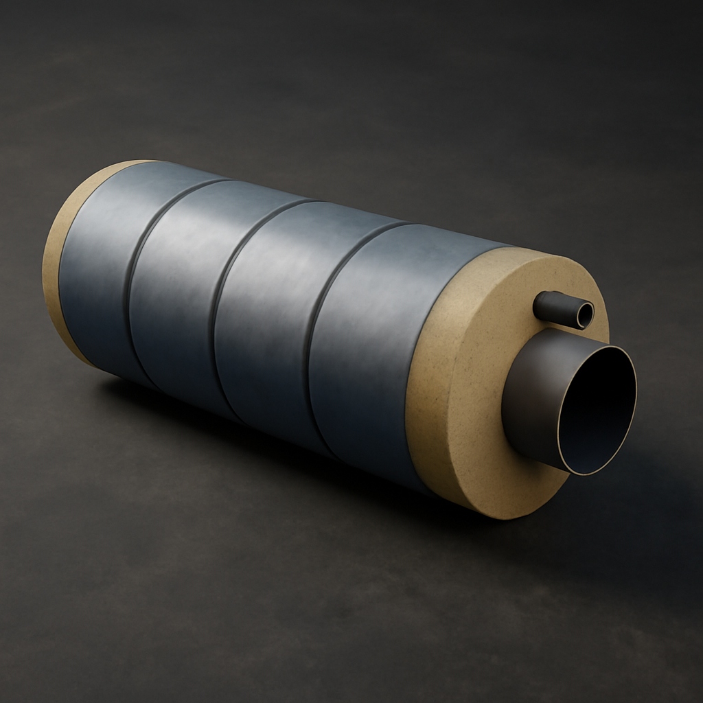 Труба ППУ полиэтиленовая оболочка 426х7 мм Ст20 ГОСТ 10705-80 со спутником DN32