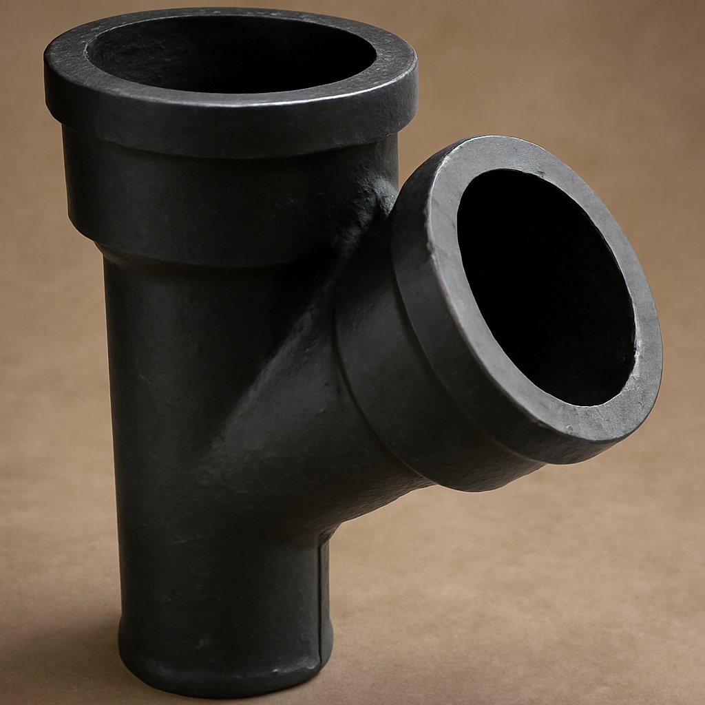 Тройник чугунный косой 150х50 мм СЧ15 ГОСТ 6942-98